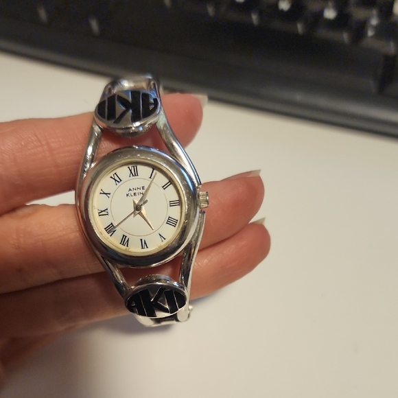 Anne Klein Jewelry - Anne Klein Silver and Black Women's Watch